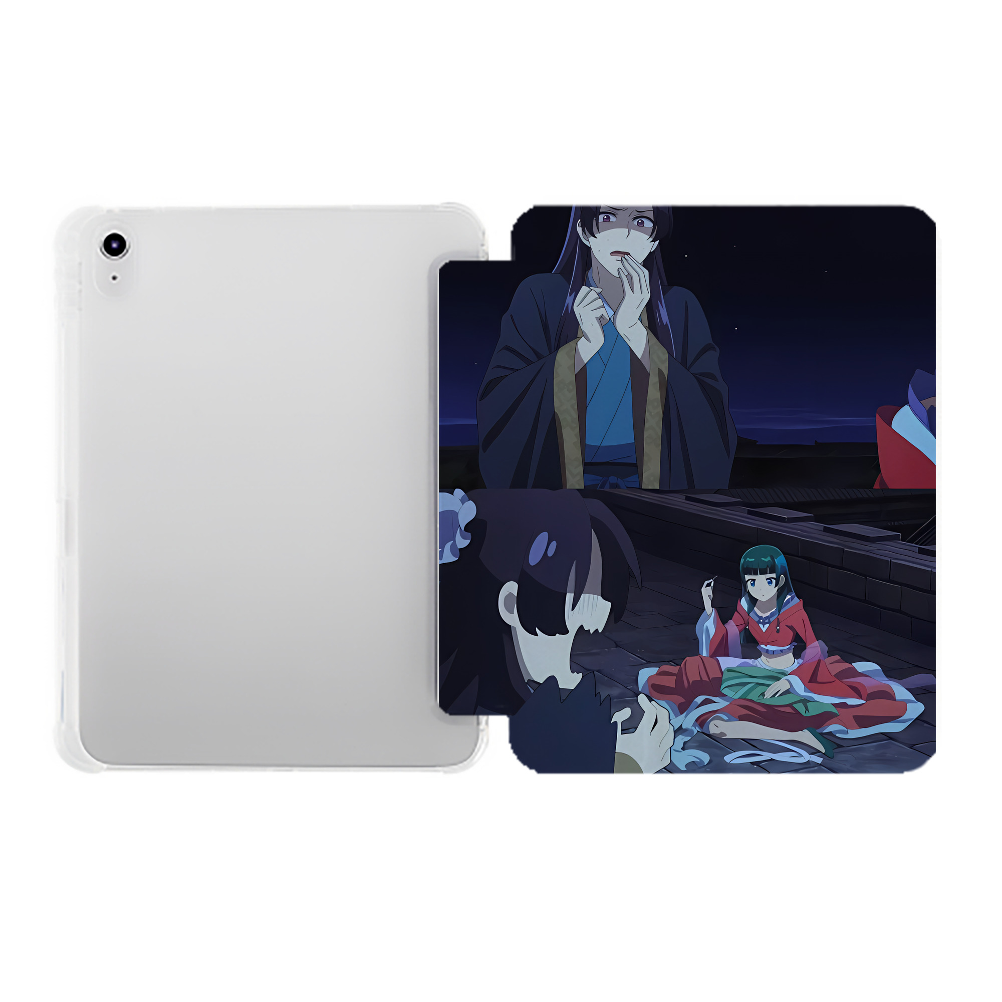 （画像用） 薬屋のひとりごと The Apothecary Diaries IPad ケース ペン収納付き 三つ折りスタンド PUレザー×シリコン 対応機種9.5/10.5/10.9インチ